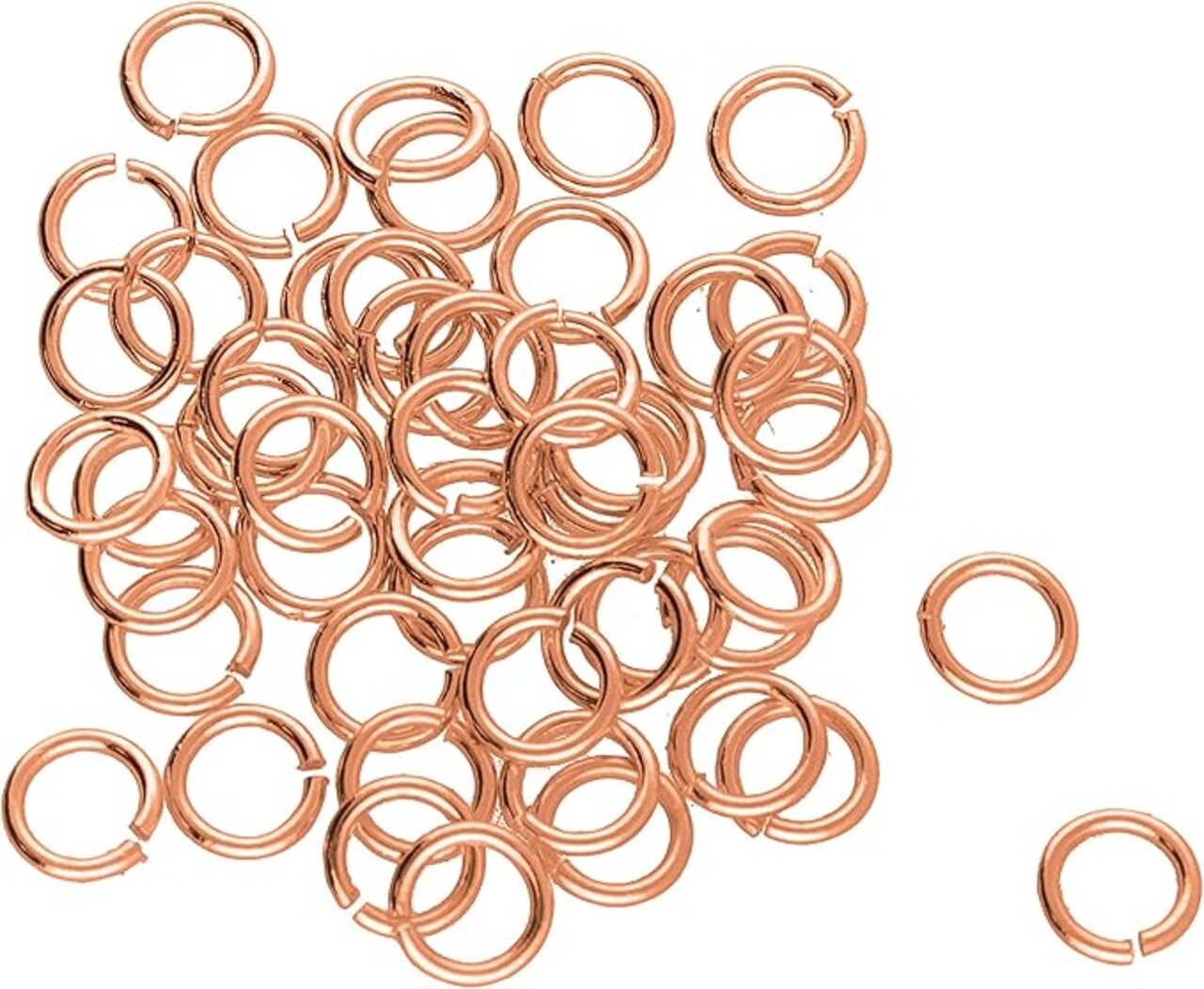 The Beadsmith Open Jump Rings – Wire Thickness, Findings for Making Keychains, Charms, Chain Mail and Body Jewelry